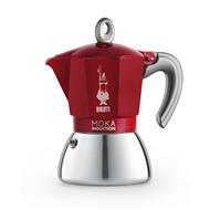 BIALETTI MOKA INDUCTION ČERVENÁ 2 ŠÁLKY