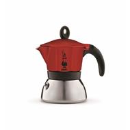 BIALETTI MOKA INDUCTION ČERVENÁ 6 ŠALKY