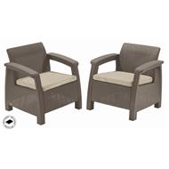 KETER CORFU DUO SET DVOCH KRESIEL