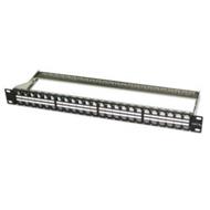 OXNET 19" PATCH PANEL 48PORT, ECHPPKJF48/BK