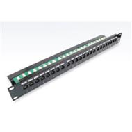 OXNET 19" PATCH PANEL 24PORT, ECR24T-KR-C6C/BK