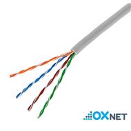 OXNET UTP CAT5E 100M ŠEDÁ, OX-SLDU5EP-100-GR