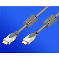 KÁBEL HDMI-HDMI 15M M/M, TIENENÝ S FERITOM. STANDA
