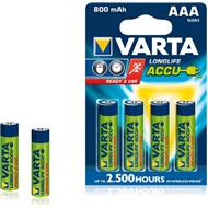 VARTA LONGLIFE ACCU AAA 4X R2U 800MAH