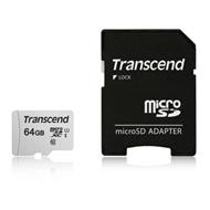 TRANSCEND 64GB MICROSDXC, TS64GUSD300S-A