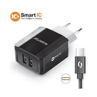 ALI 2XUSB,USB-C,ČERNÁ CHS0004, 8595181152676