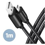 AXAGON MICRO USB <-> USB  2.0,1M, BUMM-AM10AB